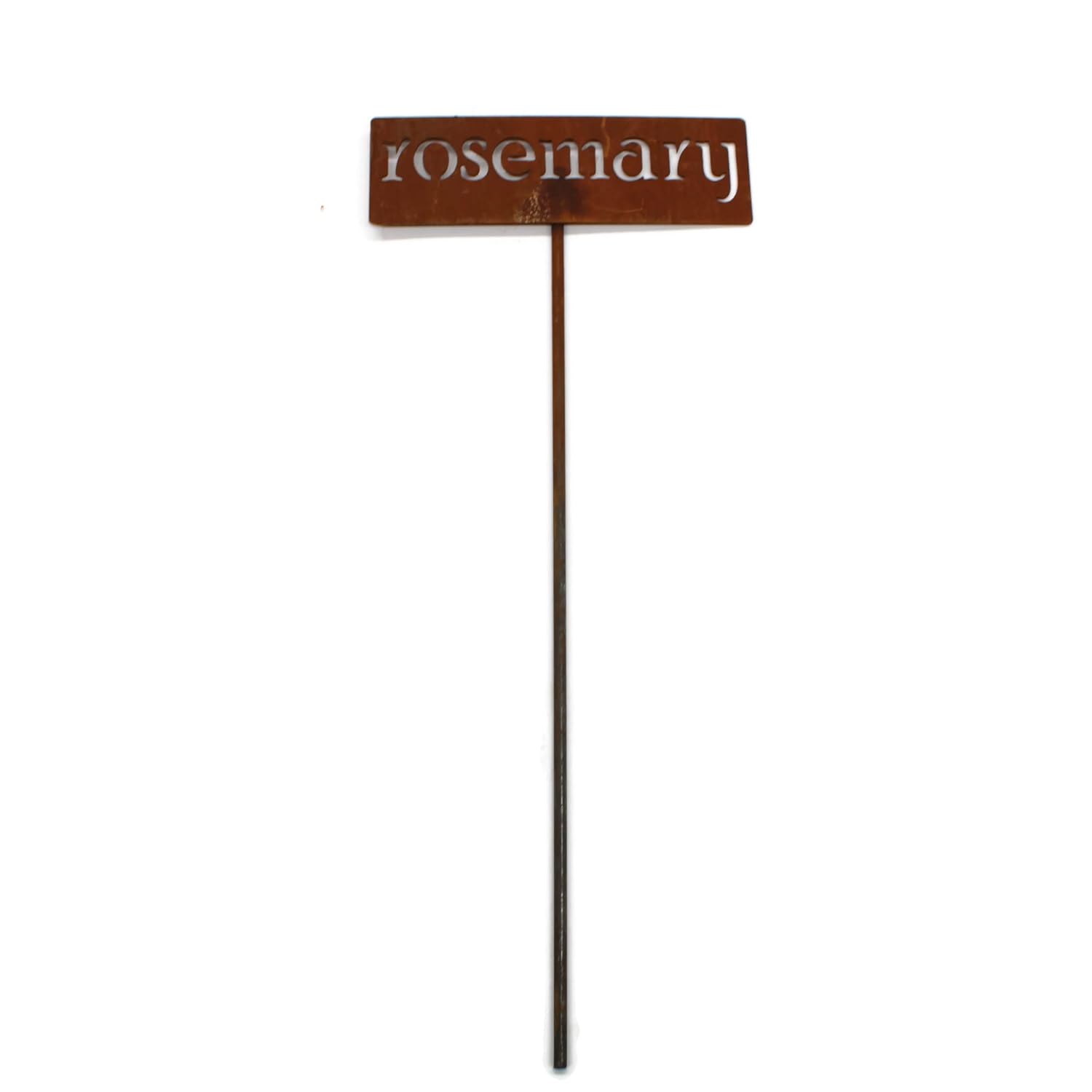 Classic Metal Garden Markers 19 Inches Tall (rosemary, Naturally Rusted)-VerdiqueGarden