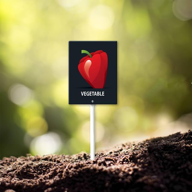 Eveokoki Aluminum Seed & Plant Labels - Plant Markes for Seedlings-Plant Tags for Pots - Garden Signs for Vegetable - Durable Markers for Plants Outdoor Waterproof - Garden Decor for Farmhouse-VerdiqueGarden