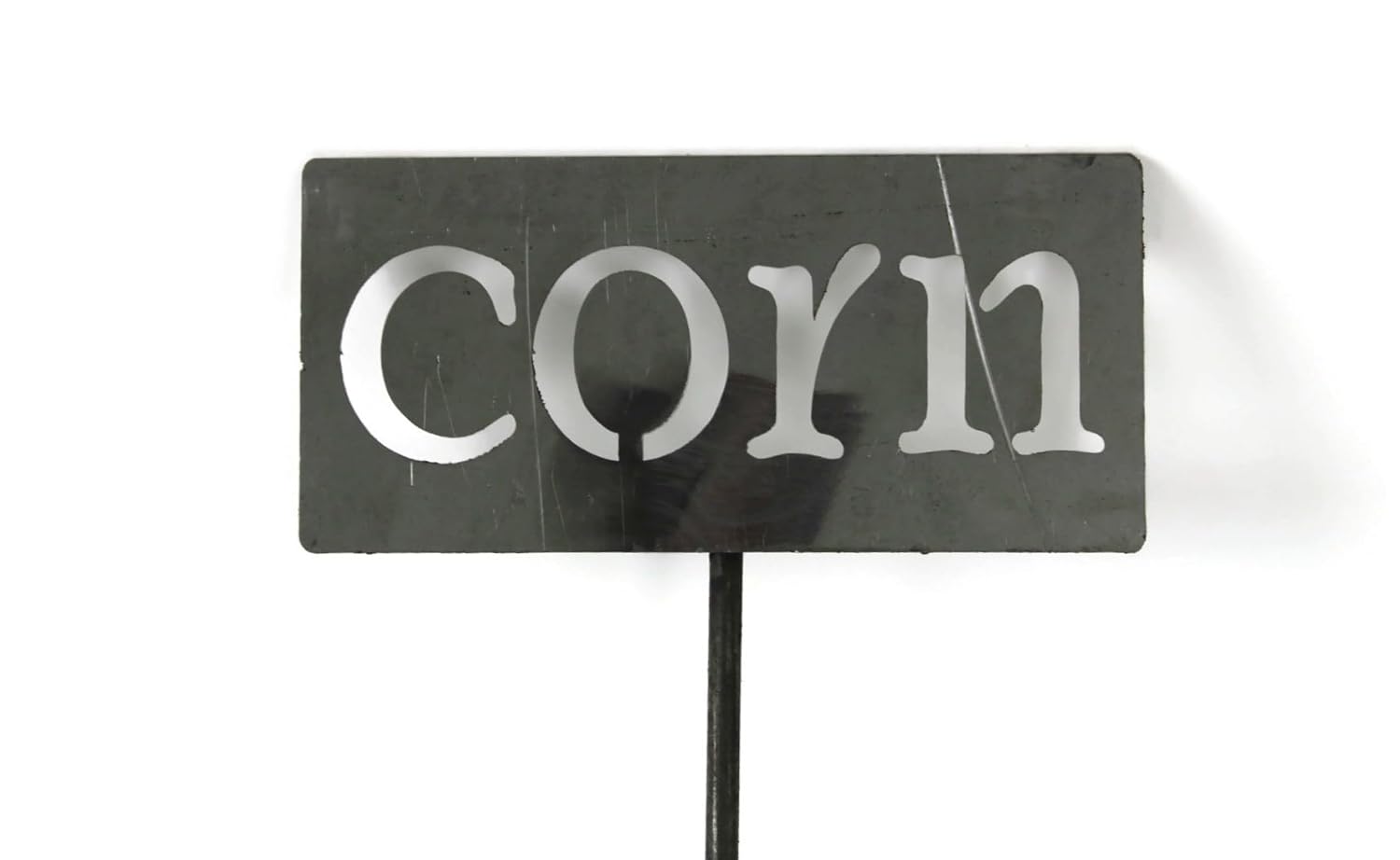 Classic Metal Garden Markers 19 Inches Tall (corn, Raw, Unfinished Steel (will rust with time))-VerdiqueGarden