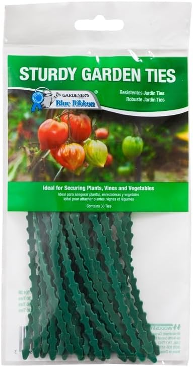 Rocky Mountain Goods Garden Ties - 30 Pack of 8” Heavy Duty Plant Ties for Tomatoes, Climbing Plants, Roses, Vines, Vegetables - Easy Snap Together Design-VerdiqueGarden