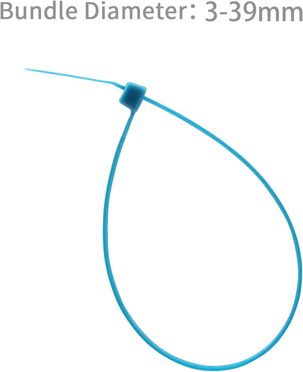 XINGO 100PCS Cable Zip Ties Heavy Duty, Premium Nylon Plastic Wire Ties with 50 Pounds Tensile Strength, Self-Locking Black Nylon Zip Ties for Indoor and Outdoor (6 inch, Blue)-VerdiqueGarden