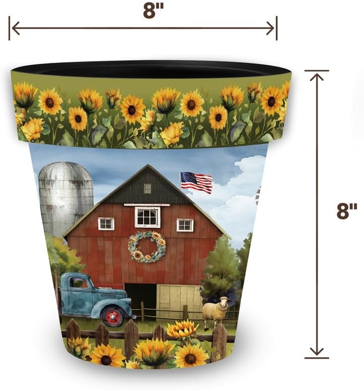 Briarwood Lane Sunflower Barn Small Planter-VerdiqueGarden