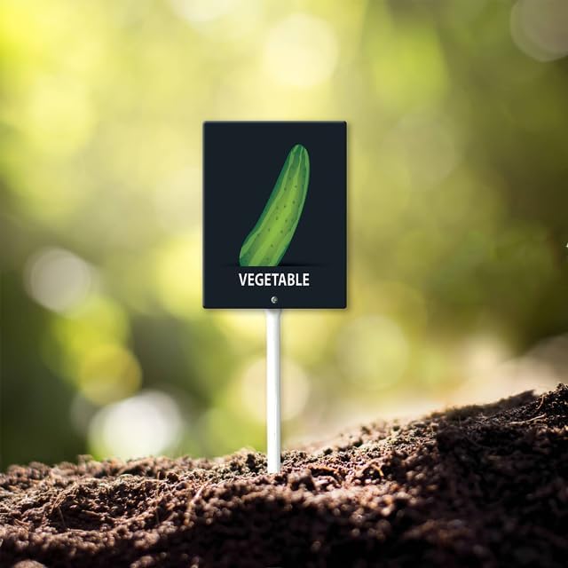 Eveokoki Aluminum Seed & Plant Labels - Plant Markes for Seedlings-Plant Tags for Pots - Garden Signs for Vegetable - Durable Markers for Plants Outdoor Waterproof - Garden Decor for Farmhouse-VerdiqueGarden