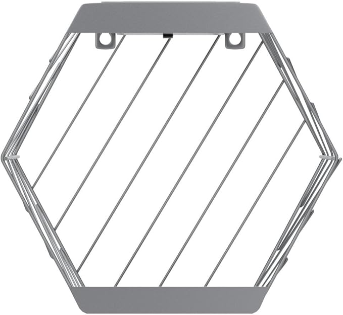 Grand patio Outdoor Leiden LED Solar Hexagon Wall Sconce Planter, with Dusk to Dawn Sensor Decor Wall Lighting for Garage Doorway Patio Yard, Cement Grey (L-Linear)-VerdiqueGarden