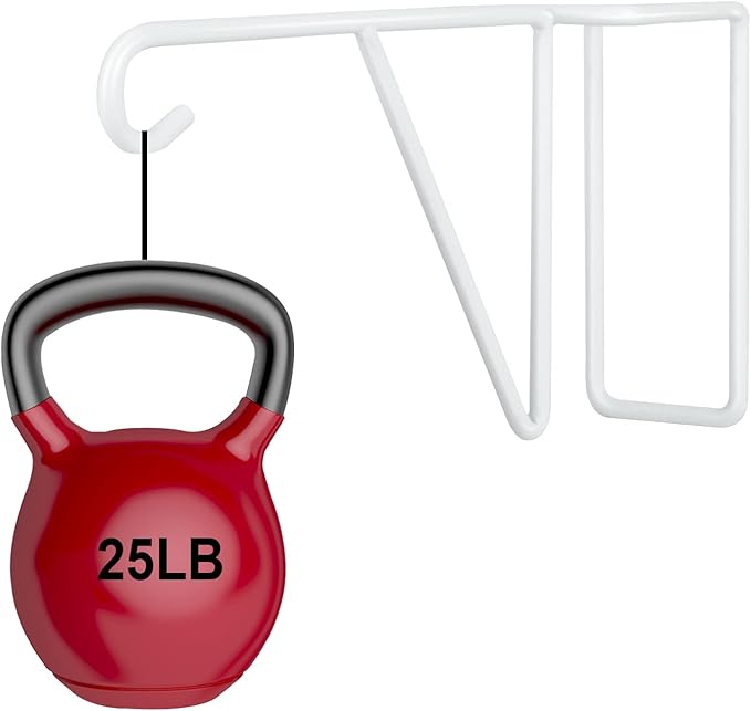 Zacool Vinyl Fence Hooks-4 Pack 5 x 10 Inches Heavy Duty White Patio Hooks Coated Steel Fence Hangers for Hanging Plants Bird Feeders,Lights,Basket,Pool Tools-VerdiqueGarden