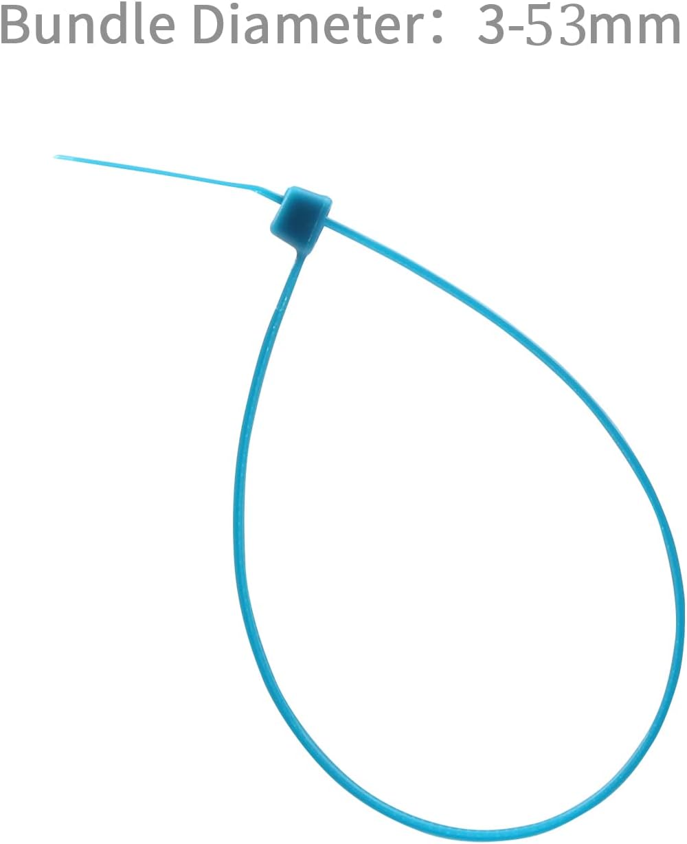 XINGO 100PCS Cable Zip Ties Heavy Duty, Premium Nylon Plastic Wire Ties with 50 Pounds Tensile Strength, Self-Locking Black Nylon Zip Ties for Indoor and Outdoor (8 inch, Blue)-VerdiqueGarden