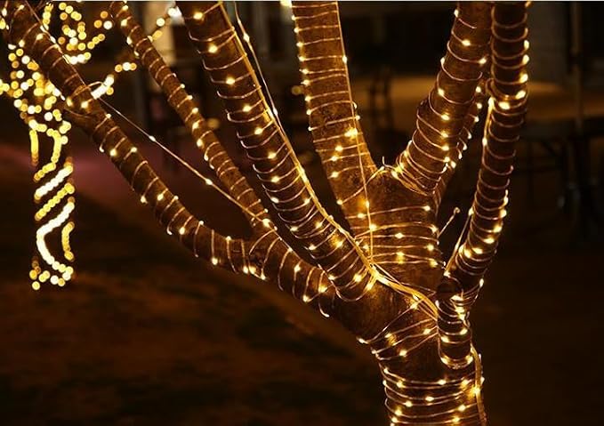 300 LED Fairy Lights Plug in - 100ft Waterproof Twinkle Lights for Bedroom, Outdoor & Indoor, 8 Modes Timer String Lights with Adapter - Warm White LED Fairy Lights for Garden, Christmas Decor-VerdiqueGarden