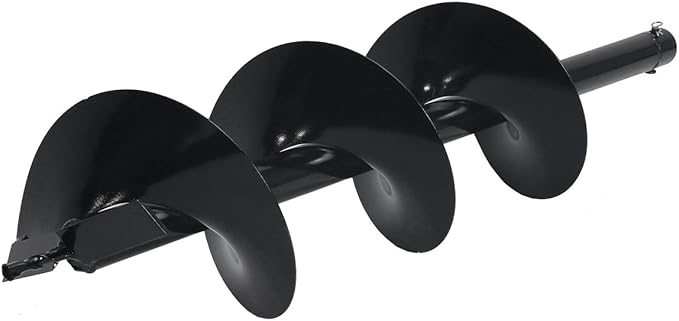 XtremepowerUS 8" Replacement Auger Bit for Post Holes Digger Hole Maker Planting Drill 3/4" Shaft Size Plant Fence Hole Digger Gardening DIY Projects-VerdiqueGarden