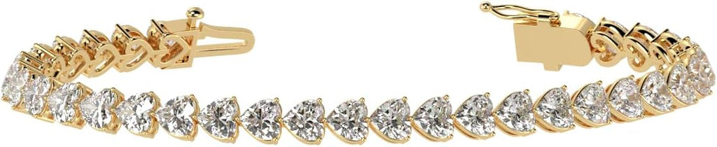 Houston Diamond District 2 to 28 Carat Lab Grown Diamond Classic Tennis Bracelet, 4-Prong Setting for Women (E-F Color, VS2-SI1 Clarity)