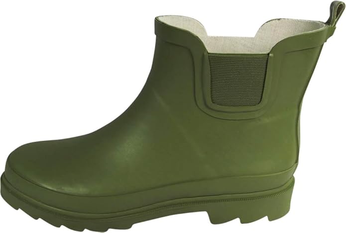 NORTY - Womens Ankle Rain Boots - Ladies Waterproof Winter Spring Garden Boot runs ½ size large-VerdiqueGarden