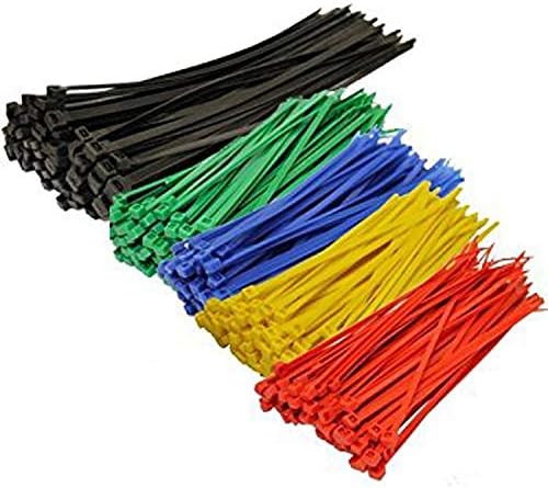 4 Inch Red Zip Ties (1000 Pieces), 18lb Strength, Nylon Cable Wire Ties