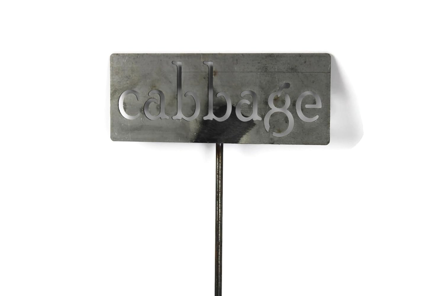 Classic Metal Garden Markers 19 Inches Tall (cabbage, Raw, Unfinished Steel (will rust with time))-VerdiqueGarden