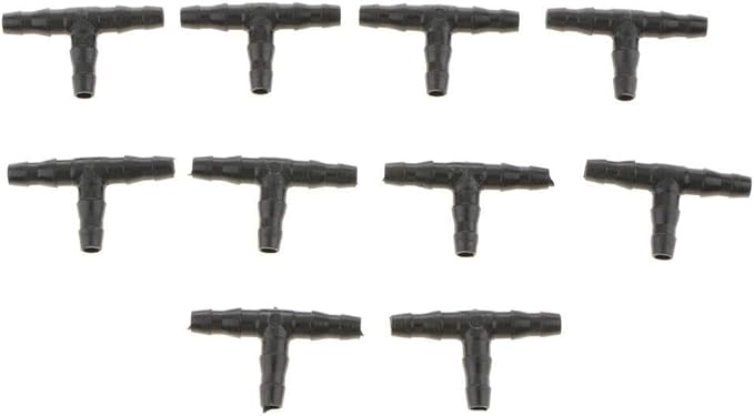 10PCS Micro Drip Irrigation System Dripper Tee Pipe Barb Hose Watering Garden-VerdiqueGarden