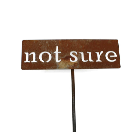 Classic Metal Garden Markers 19 Inches Tall (not sure, Naturally Rusted)-VerdiqueGarden