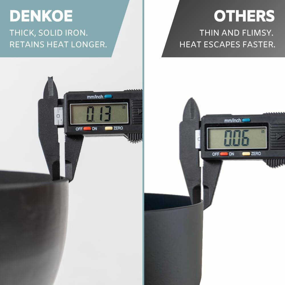 32 Inch Round Fire Pit Table with Fire Pit Grill, Extra Thick, Heavy Duty Fire Bowl, Deep Outdoor Firepit, Wood Burning Firepits for Outside Patio, Backyard Fire Pits, Large BBQ Pit-VerdiqueGarden