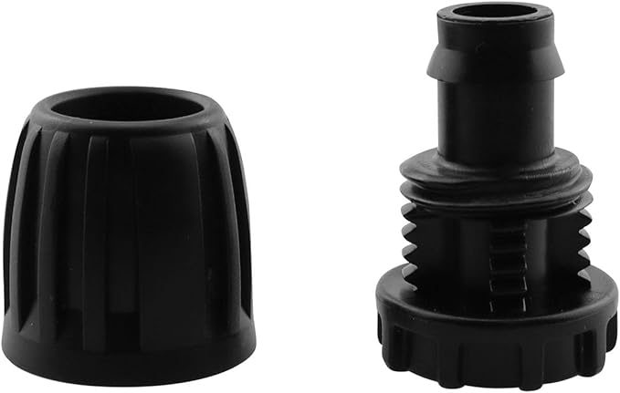 1/2 inch Irrigation Fittings End Plug DGZZI 6PCS Barbed Locked End Plug Connectors For 16mm Drip Tubing Connectors, End Caps Drip Line Nuts Connectors-VerdiqueGarden
