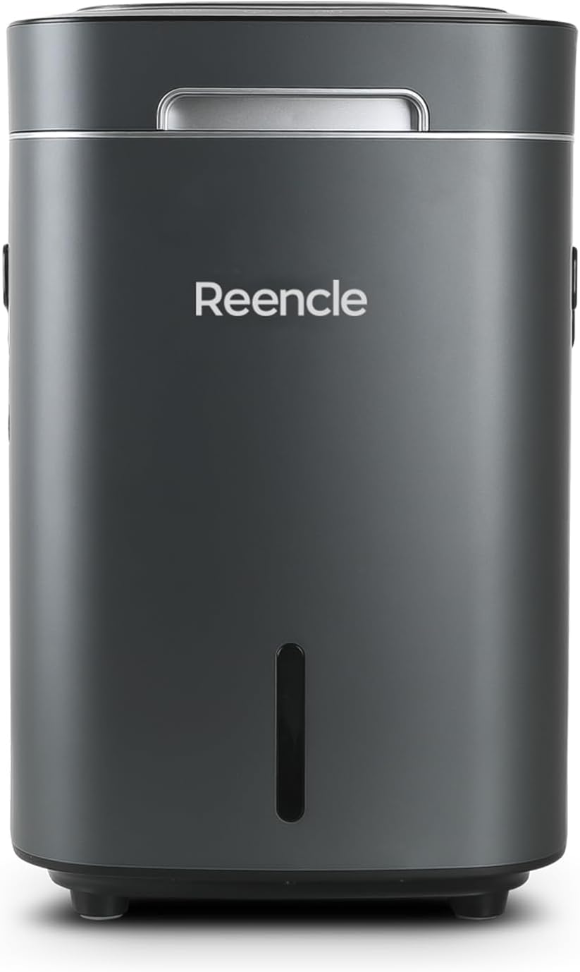 Prime Electric Composter - 14L Kitchen Composter, Decomposes Up to 2.2 lbs Food Waste Daily, Odorless Indoor Composting with Whisper-Quiet Technology & Rapid Decomposition (Silver)-VerdiqueGarden