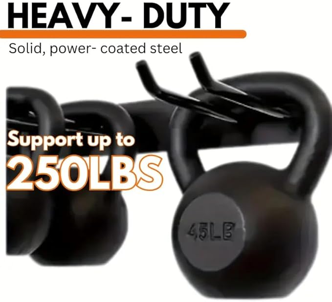 Garage Tool Organizer Wall Mount, 2Pack Folding Chair Storage Rack, Heavy Duty Garden Tool Holder for Hanging Shovel Rake Broom Ladder-VerdiqueGarden