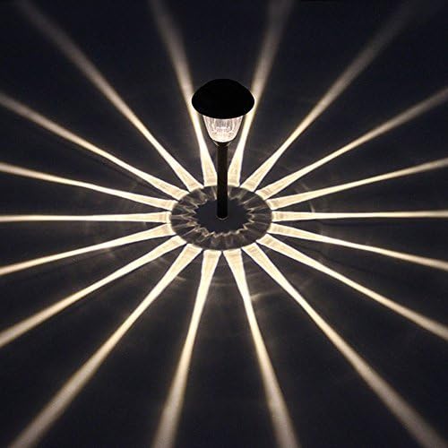 Solar Outdoor Pathway Lights Matt Black Stainless Steel Painted LED Lights for Garden Landscape Path Yard Driveway (black-8pack)-VerdiqueGarden