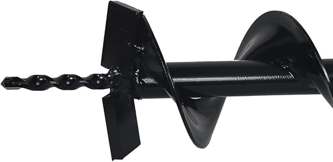 XtremepowerUS Post Hole Digger Replacement Auger Bits Digging 3/4" Shaft Size Plant Fence Dig Planting Hole Fence Dig (12")-VerdiqueGarden