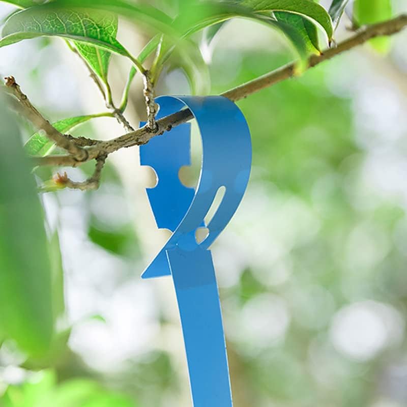 100Pcs Plant Tags Wrap Around Tree Tags Markers, Removable,Adjustable Garden Labels Plant Tags(8.27"x0.8", Blue)-VerdiqueGarden