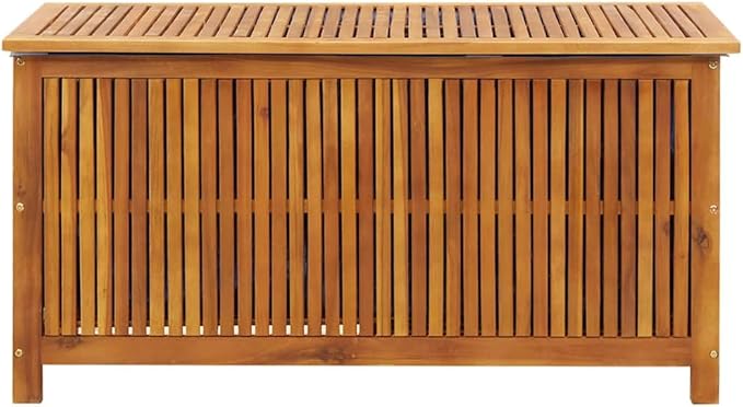 vidaXL Outdoor Storage Box - Wooden Deck Cabinet for Patio/Garden with Water-Resistant Lining, Farmhouse Style-VerdiqueGarden