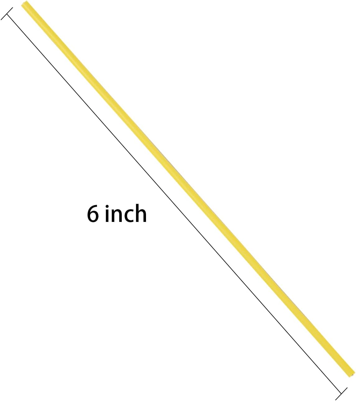 300 Pcs 6 inch Yellow Plastic Twist Ties, Cable Ties, for Bags, Gardening Tools-VerdiqueGarden