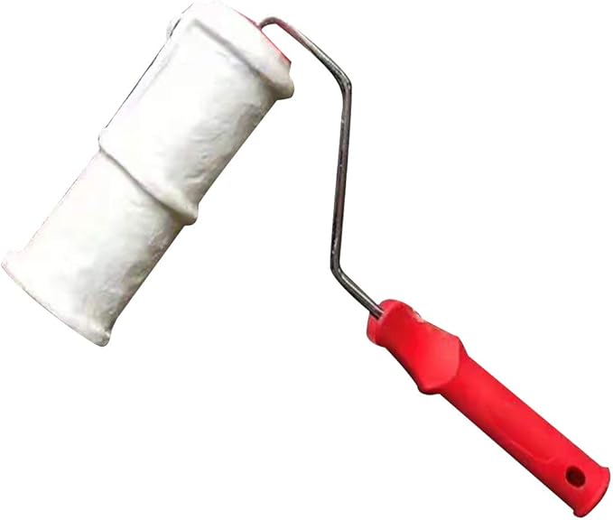 Tookie Embossed Paint Roller, 8 Inch Brick Embossing Roller for Wall Decoration, Art Brush Paint Roller Embossing Cylinder with Rubber Handle for Household DIY Paint Roller Art-VerdiqueGarden