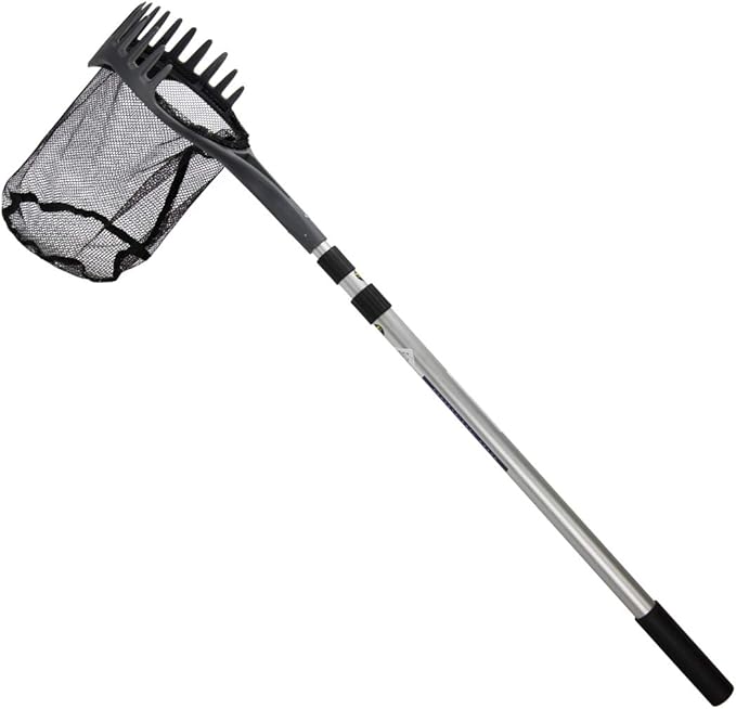Aquascape Pond Shark Net, Skimming, Maintenance & Water Garden Tool, Extends 96" | 74005-VerdiqueGarden