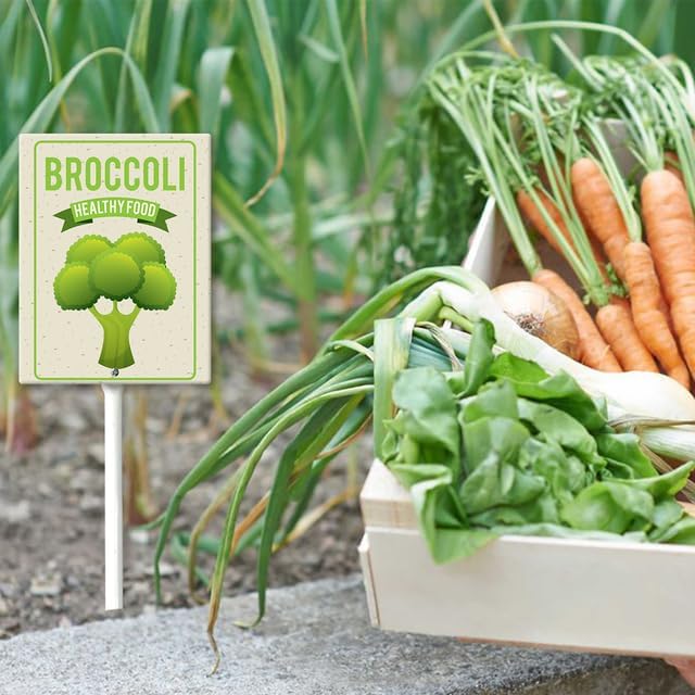 Eveokoki Aluminum Seed & Plant Labels - Plant Markes for Seedlings-Plant Tags for Pots - Garden Signs for Vegetable - Durable Markers for Plants Outdoor Waterproof - Garden Decor for Farmhouse-VerdiqueGarden