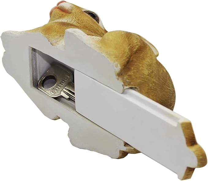 Hide a Key Rabbit Figurines Bunny Statue Polyresin Rabbit Ornament Rabbit Outdoor Garden Statue-VerdiqueGarden