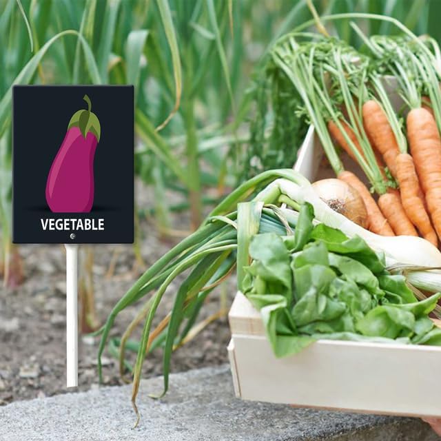 Eveokoki Aluminum Seed & Plant Labels - Plant Markes for Seedlings-Plant Tags for Pots - Garden Signs for Vegetable - Durable Markers for Plants Outdoor Waterproof - Garden Decor for Farmhouse-VerdiqueGarden