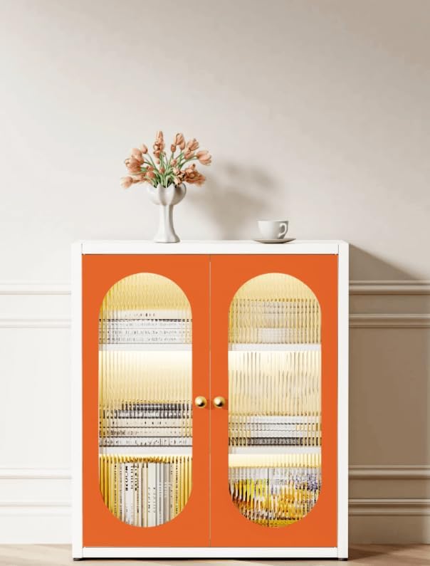 Dimoon 118''x17.7'' Orange Peel and Stick Wallpaper Contact Paper Modern Self Adhesive Wall Paper Removable Renter Friendly Textured Solid Color Shelf Vinyl Roll (118''x17.7'',Tropical Orange)-VerdiqueGarden