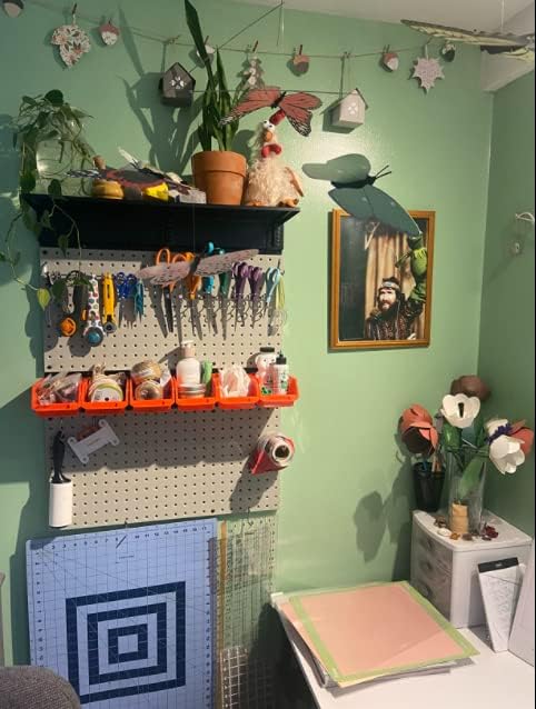 Ultrawall 2 Pcs Metal Pegboard Wall Panels, Peg Boards for Garage Tool Storage-VerdiqueGarden