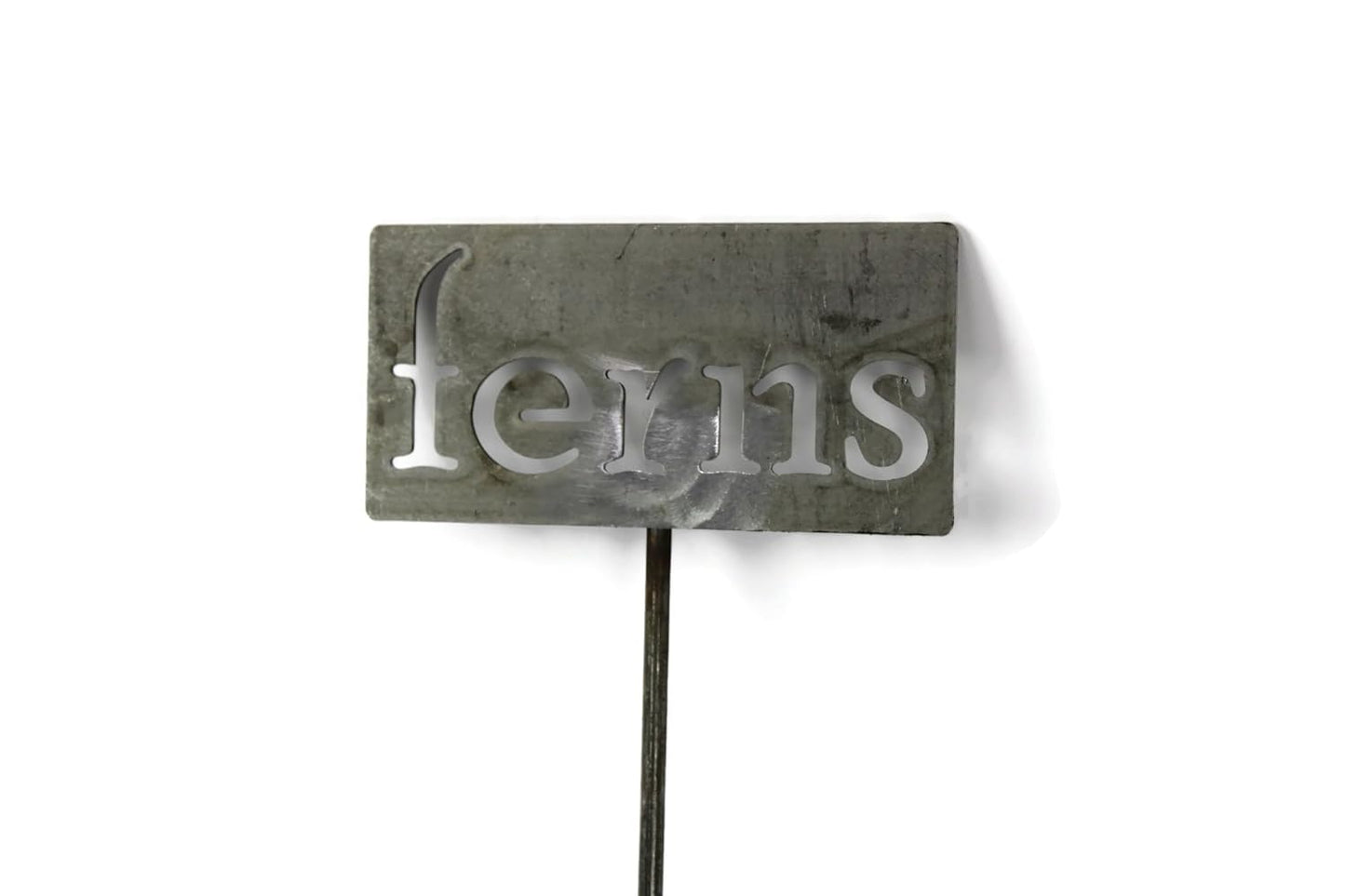 Classic Metal Garden Markers 19 Inches Tall (ferns, Raw, Unfinished Steel (will rust with time))-VerdiqueGarden