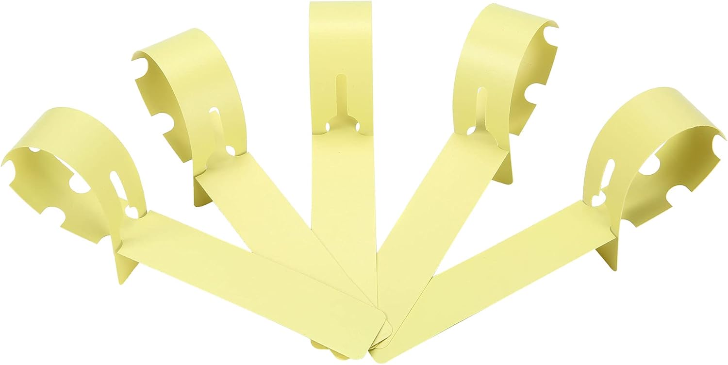 200 Pcs Yellow Plastic Plant Tags with a Marker Pen, Wrap Around Hanging Tree Tags Nursery Garden Labels Waterproof Nursery Garden Stakes, 2x20cm-VerdiqueGarden