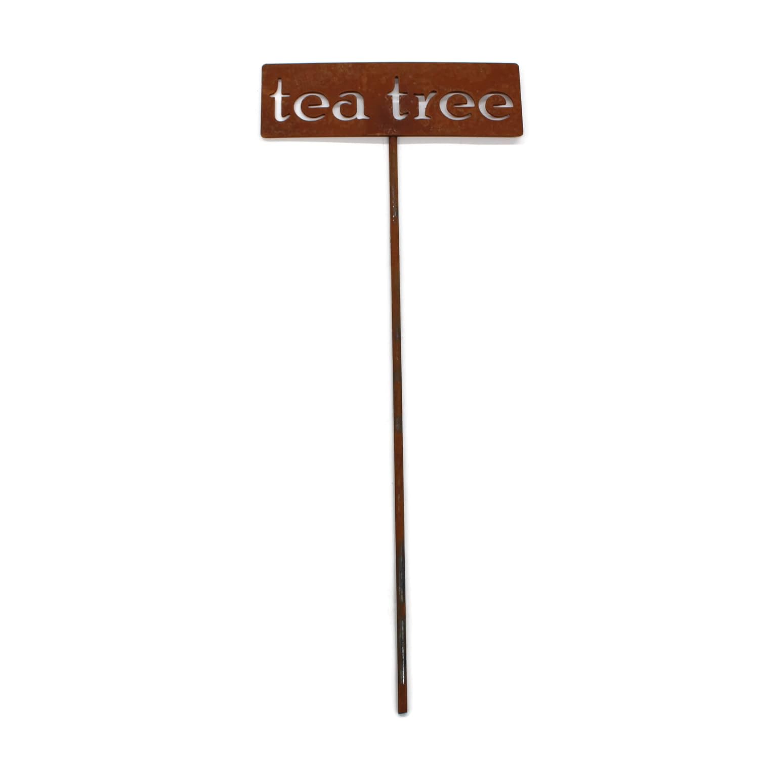 Classic Metal Garden Markers 19 Inches Tall (tea tree, Naturally Rusted)-VerdiqueGarden