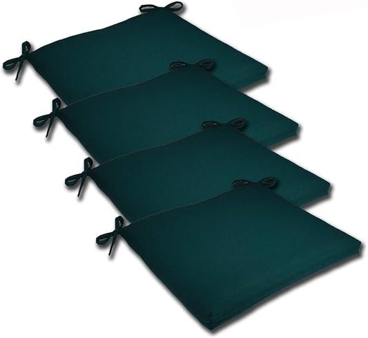 Comfort Classics Set of 4 19W x 17Dx 2H Spun Polyester Outdoor SEAT Cushion in Solid Spruce Inc.-VerdiqueGarden