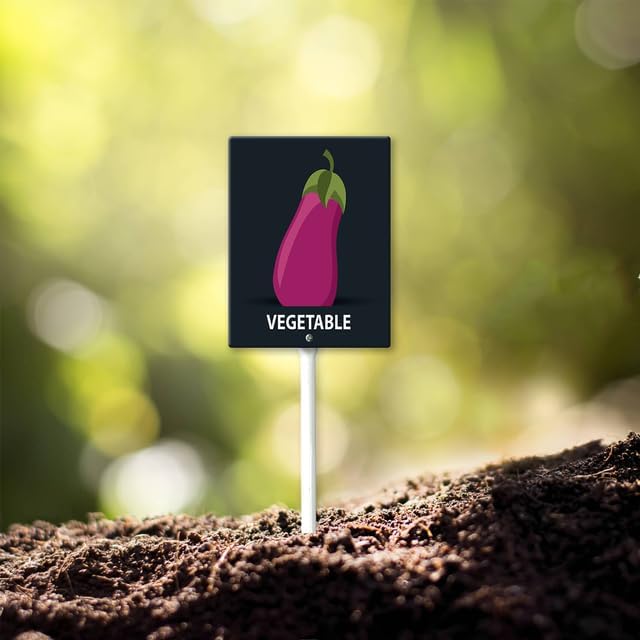 Eveokoki Aluminum Seed & Plant Labels - Plant Markes for Seedlings-Plant Tags for Pots - Garden Signs for Vegetable - Durable Markers for Plants Outdoor Waterproof - Garden Decor for Farmhouse-VerdiqueGarden