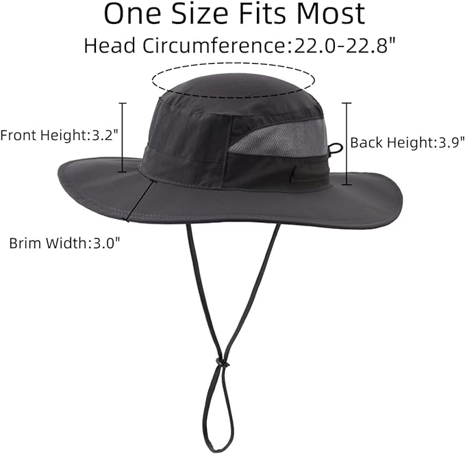 Connectyle Women's UPF 50+ Sun Hat UV Protection Wide Brim Bucket Hat Summer Beach Hats Fishing Hiking Outdoor Safari Hats-VerdiqueGarden