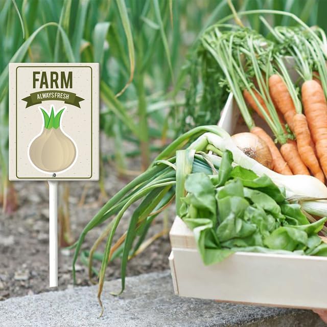 Eveokoki Aluminum Seed & Plant Labels - Plant Markes for Seedlings-Plant Tags for Pots - Garden Signs for Vegetable - Durable Markers for Plants Outdoor Waterproof - Garden Decor for Farmhouse-VerdiqueGarden