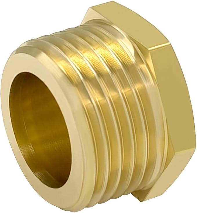 Hooshing 4PCS 3/4" GHT Male Garden Hose End Cap Plug Garden Irrigation Pipe Fittings Water Tubing Stopper-VerdiqueGarden