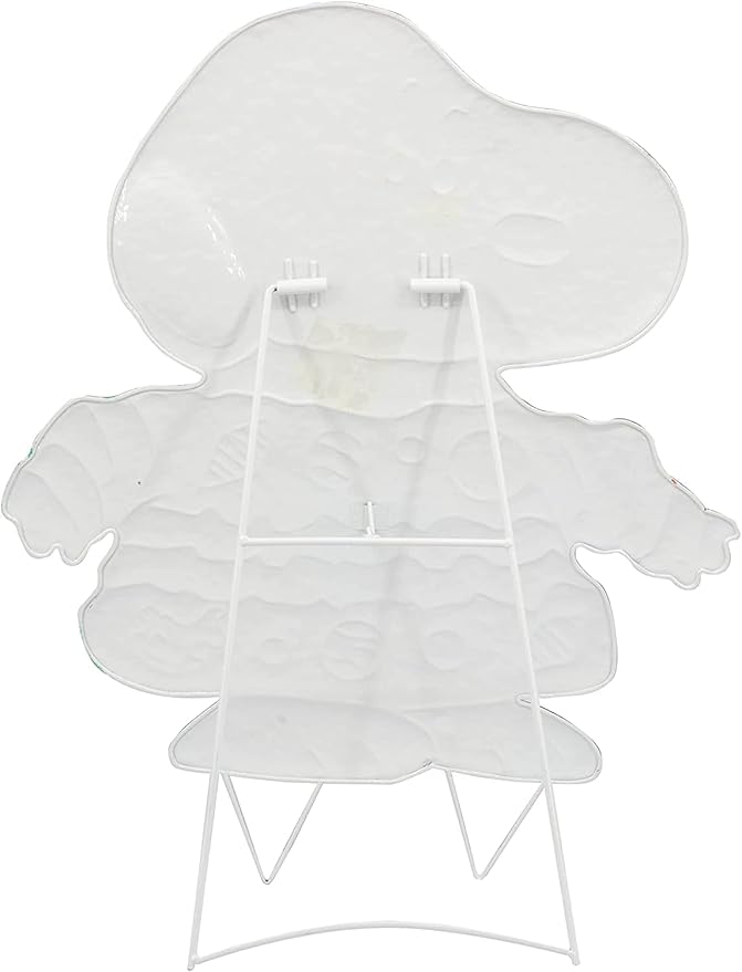 Peanuts Gang Around The Tree Christmas Yard Art Outdoor Christmas Decor Hammered Metal (24'' Snoopy in Ugly Christmas Sweater), 18'' wide x 32'' high-VerdiqueGarden