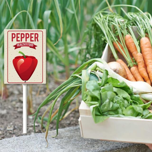 Eveokoki Aluminum Seed & Plant Labels - Plant Markes for Seedlings-Plant Tags for Pots - Garden Signs for Vegetable - Durable Markers for Plants Outdoor Waterproof - Garden Decor for Farmhouse-VerdiqueGarden