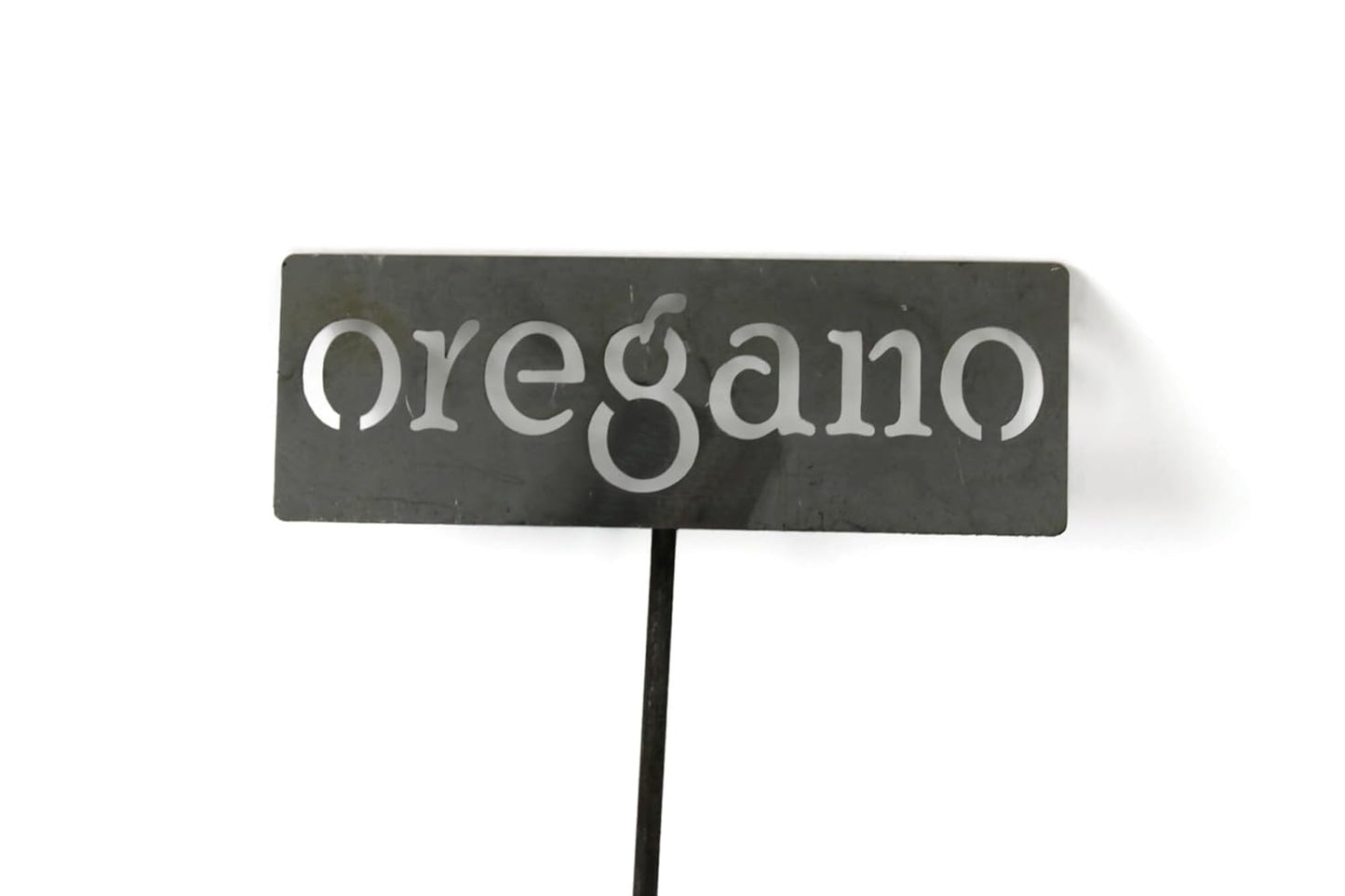 Classic Metal Garden Markers 19 Inches Tall (oregano, Raw, Unfinished Steel (will rust with time))-VerdiqueGarden