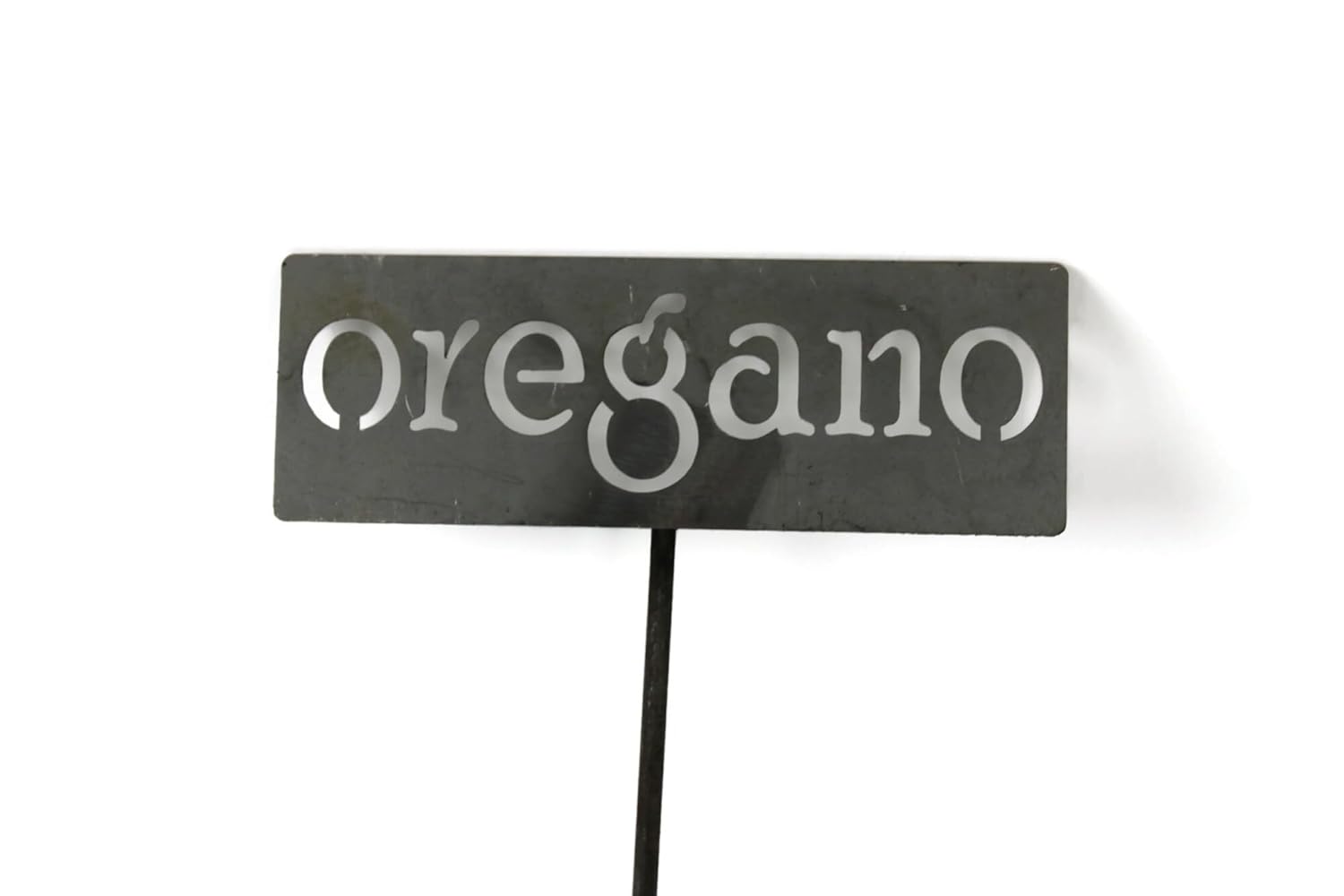 Classic Metal Garden Markers 19 Inches Tall (oregano, Raw, Unfinished Steel (will rust with time))-VerdiqueGarden