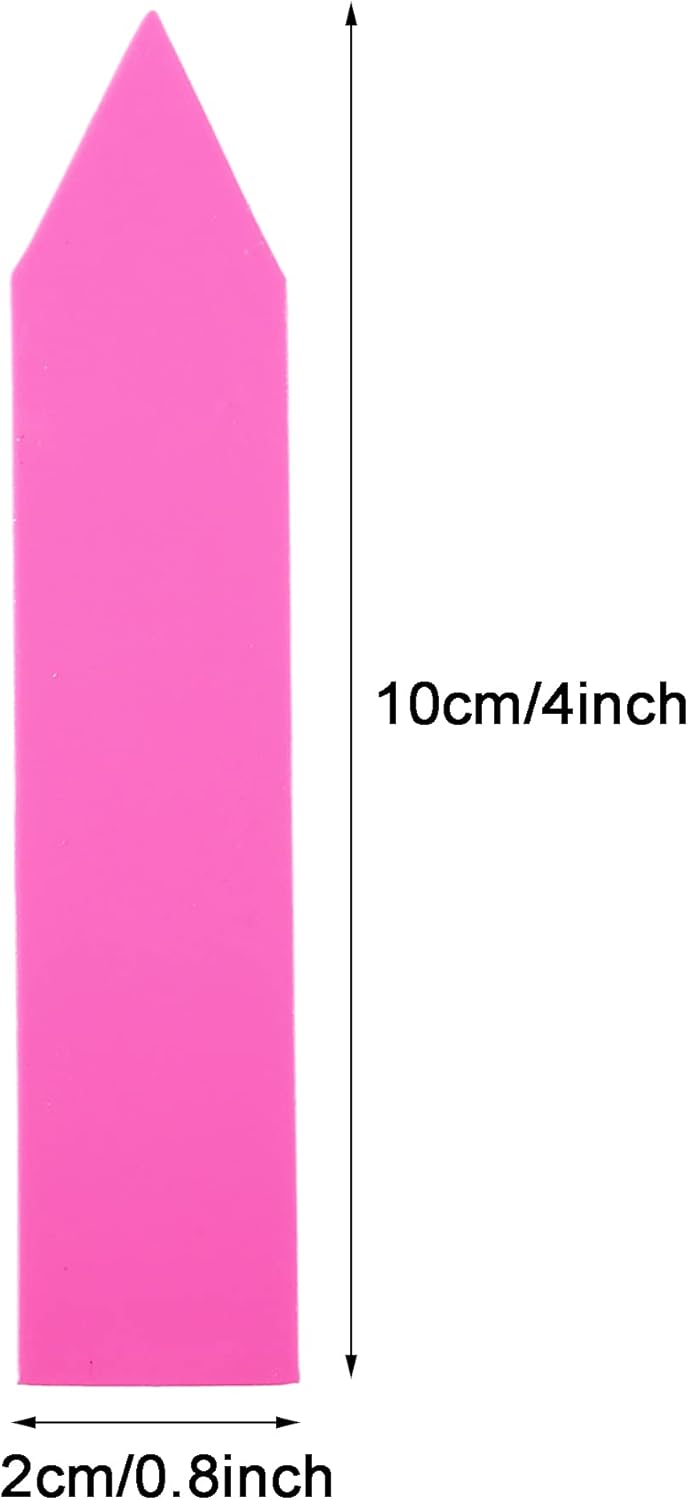 1000 Pcs Plant Tags, 4 Inch Plastic Garden Plant Pot Markers Waterproof Plant Labels, Pink-VerdiqueGarden
