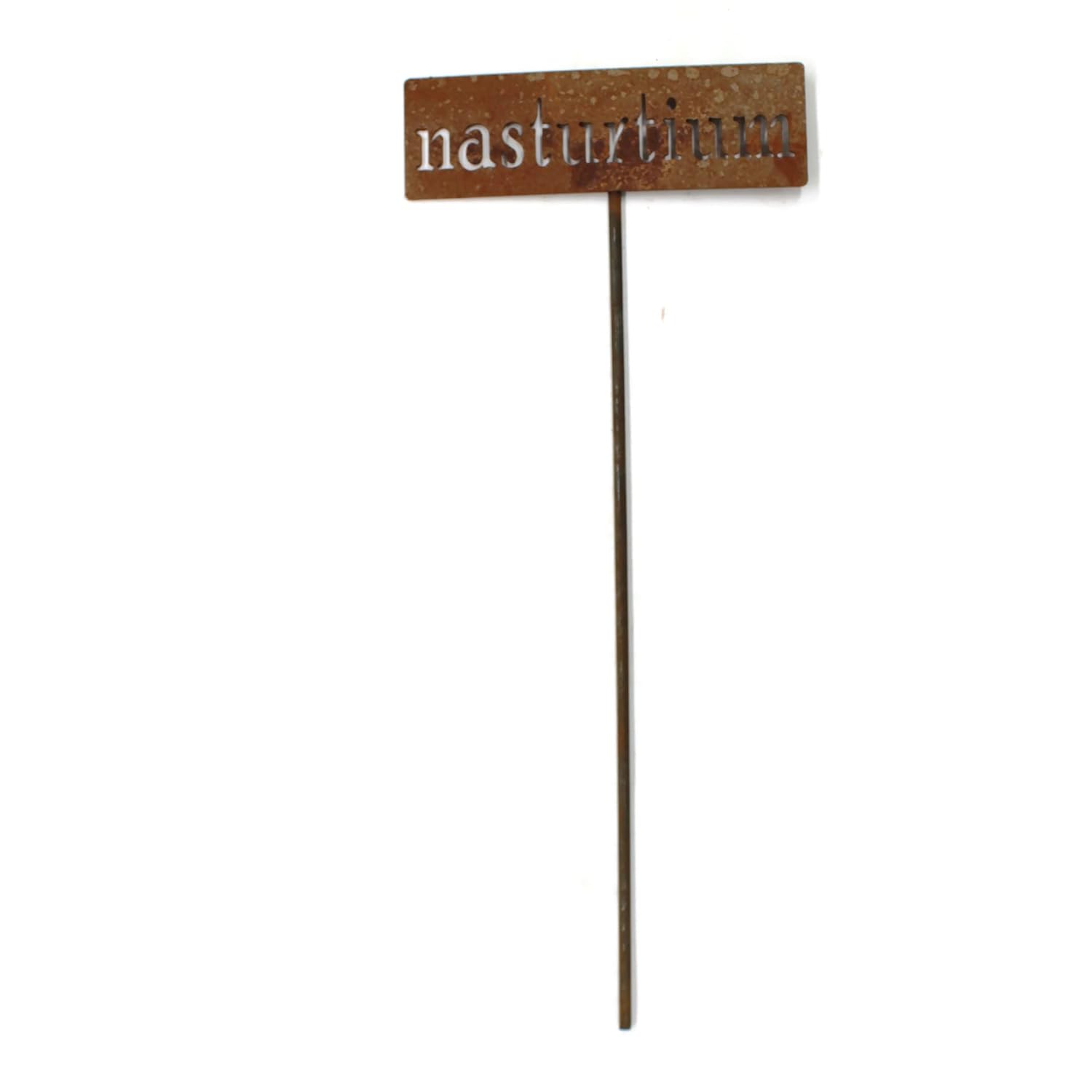 Classic Metal Garden Markers 19 Inches Tall (nasturtium, Naturally Rusted)-VerdiqueGarden