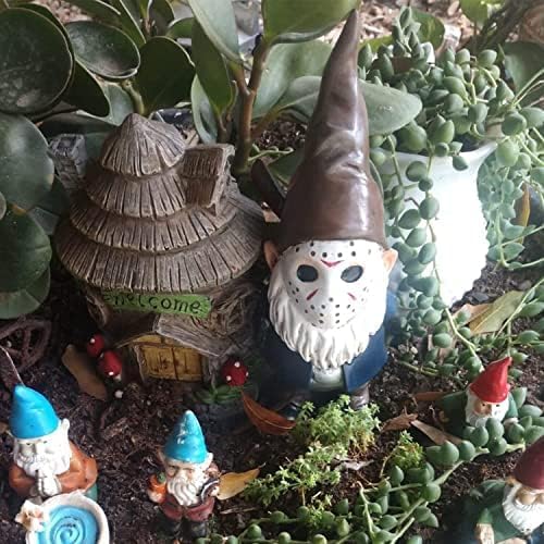 Garden Gnomes Christmas Table Decor Horror Decor Bookshelf Decor Halloween Decorations Gift - Brown-VerdiqueGarden