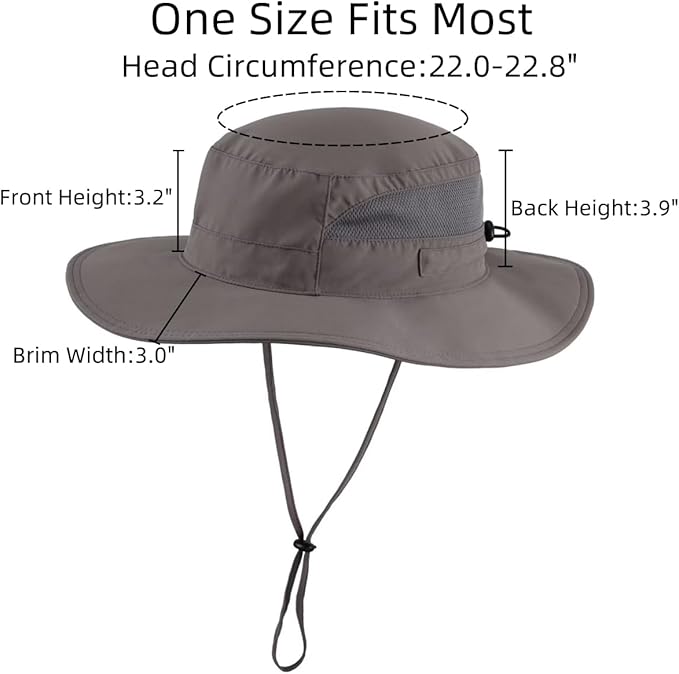 Connectyle Women's UPF 50+ Sun Hat UV Protection Wide Brim Bucket Hat Summer Beach Hats Fishing Hiking Outdoor Safari Hats-VerdiqueGarden
